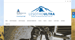 Desktop Screenshot of lesothoultratrail.com